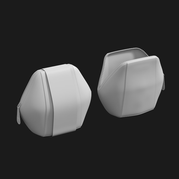 Hexagonal Cosmetic Bag 001 3D Model – The Perfect Union of Style and Functionality