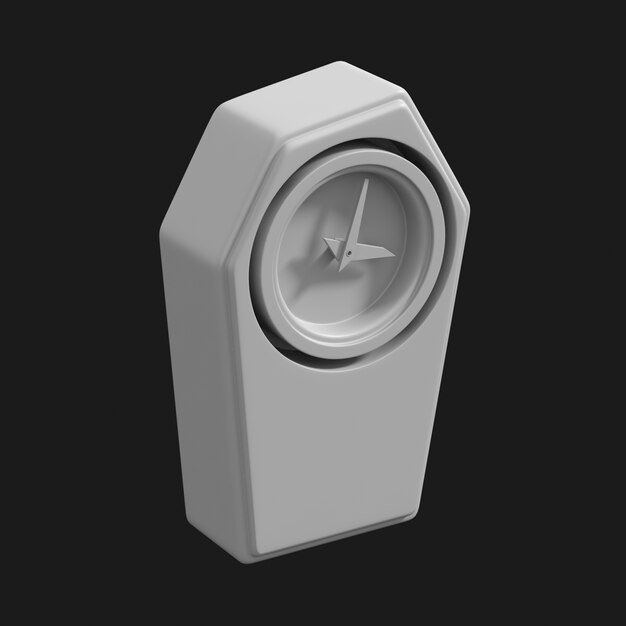 Desk Clock 002 3D Model