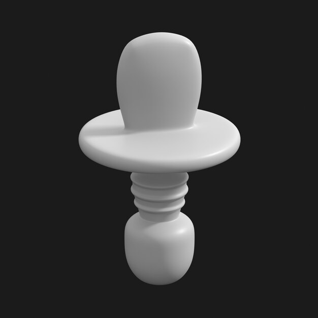 Baby Spoon 002 3D Model