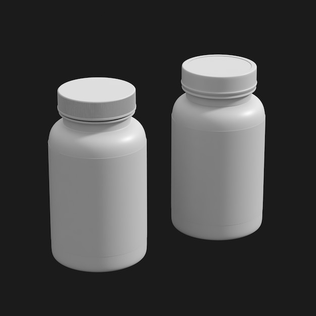 Supplement Bottle 001 3D Model – Free Download