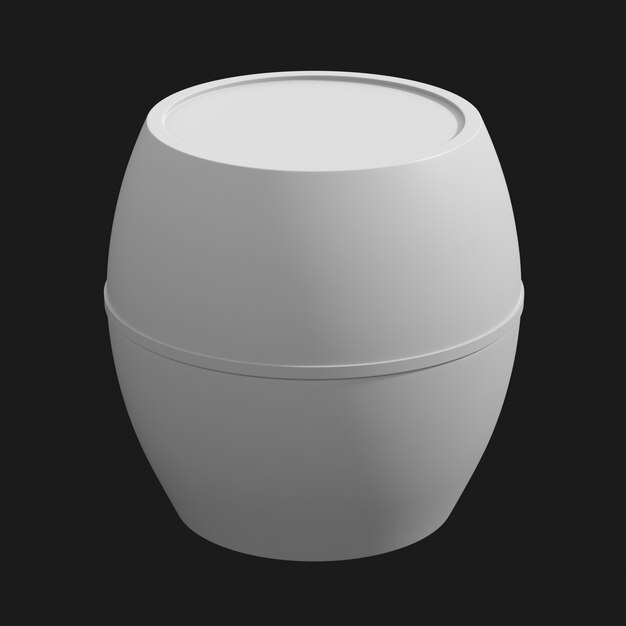 Lip Balm Container 001 3D Model