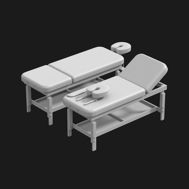 Massage Table 001 3D Model – Elevate Your Spa and Beauty Experience