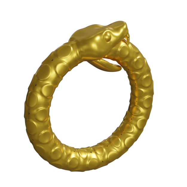 Icono de anillo Uroboros