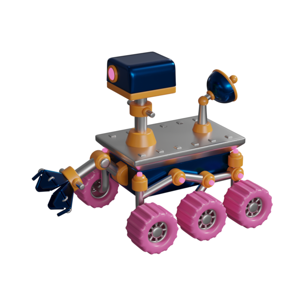 Icono de robot explorador