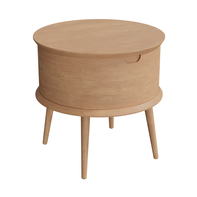 Mesita de noche de madera