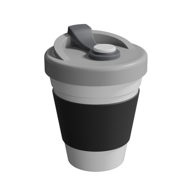 Vaso con tapa