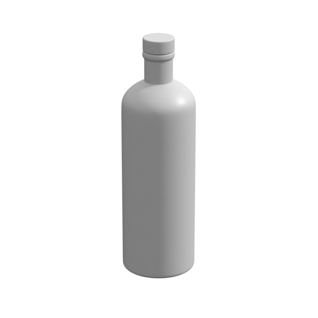 Botella con corcho