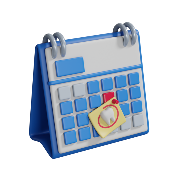 Icono de calendario dental