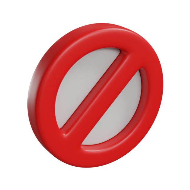 El icono prohibido