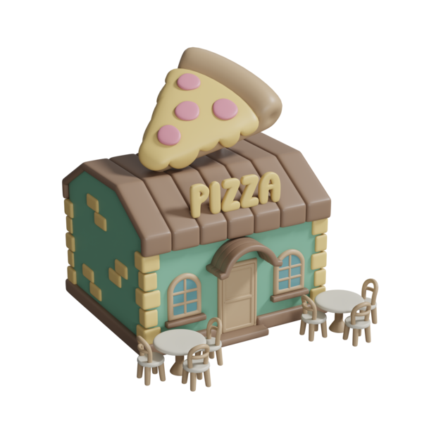Icono de restaurante de pizza
