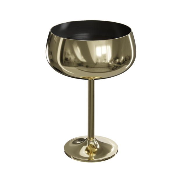 Metallischer Becher