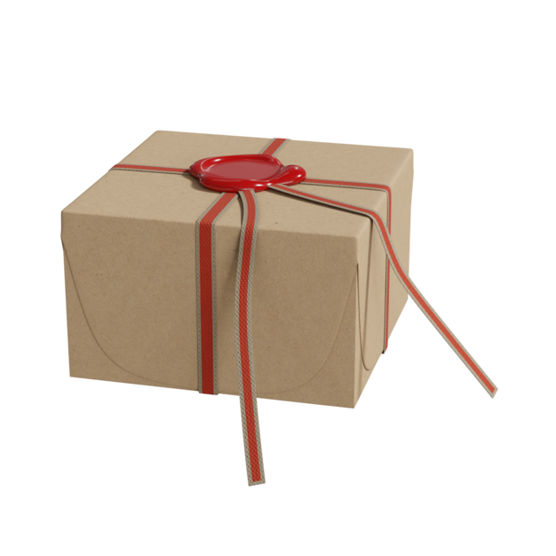 Caja con lazo