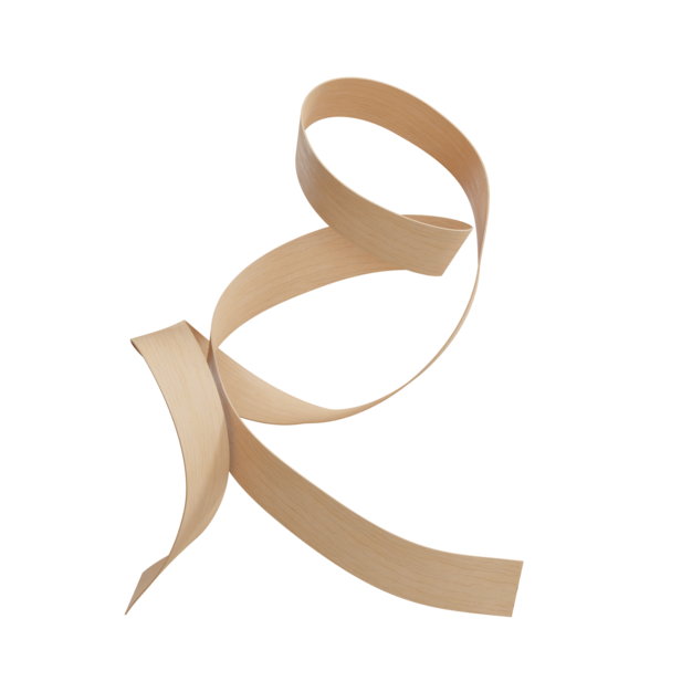 Forma espiral de madera