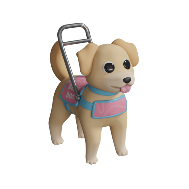 Icono de perro guía