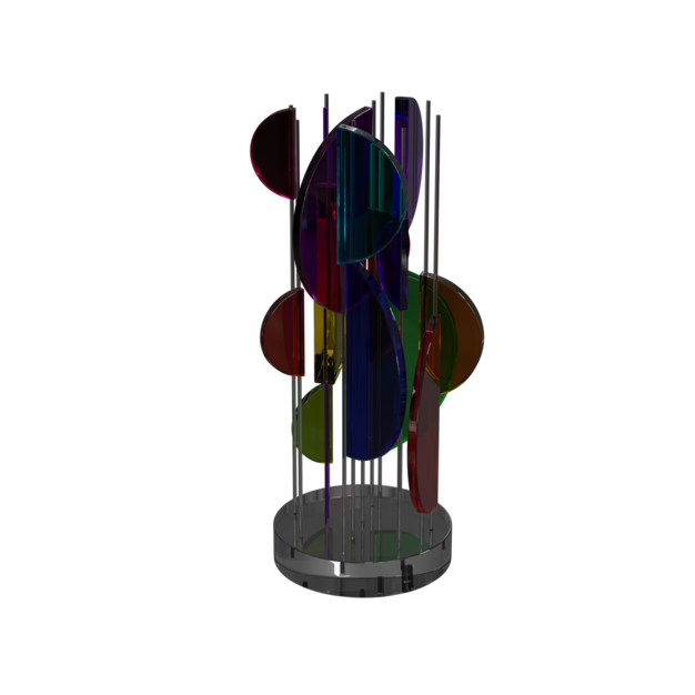 Forma abstracta de cristal