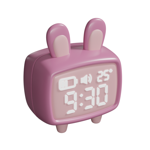 Iconica dell'orologio digitale