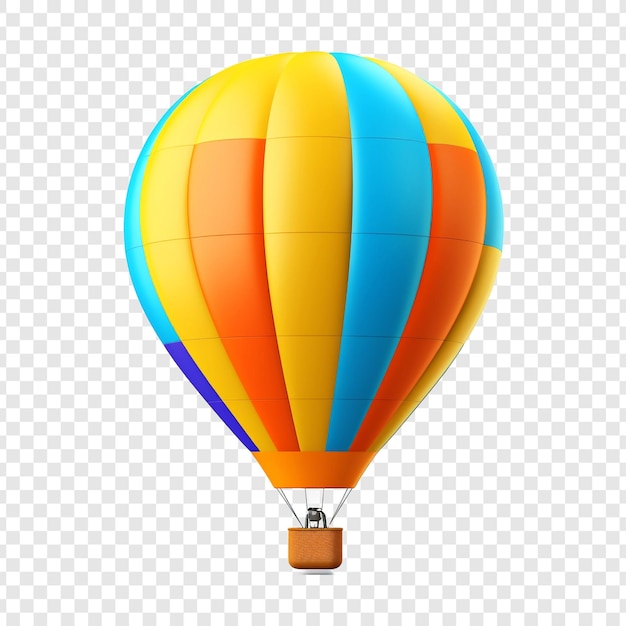 3d Balon Powietrzny Izolowany Na Przezroczystym Tle