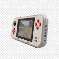 Bezpłatny plik PSD 3d handheld game console video portable izolowany na przezroczystej tle