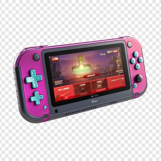 Bezpłatny plik PSD 3d handheld game console video portable izolowany na przezroczystej tle