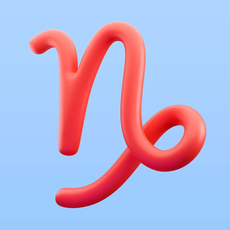Bezpłatny plik PSD 3d ilustracja znaku zodiaku koziorożca