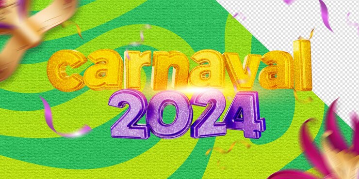 Bezpłatny plik PSD 3d logo karnawał oferuje promocję detaliczny karnawał w brazylii