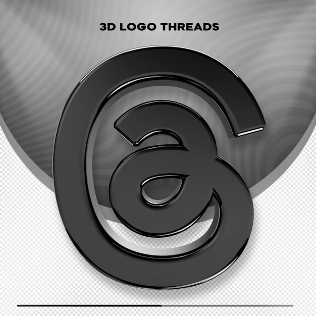3d logo nici nowa sieć społecznościowa na białym tle