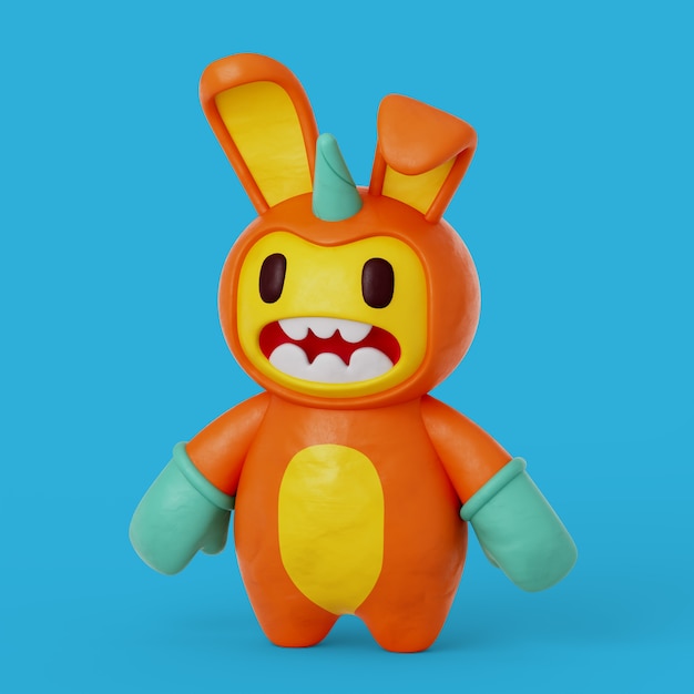 3D renderowanie ikony potworów