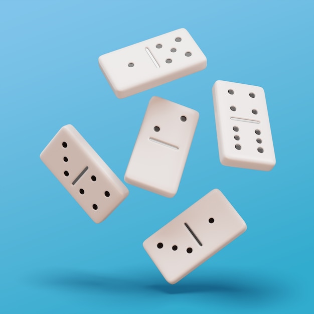 3D renderowanie kawałków domino