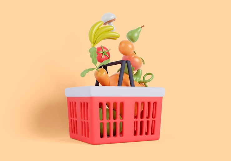 Bezpłatny plik PSD 3d supermarket martwa tło