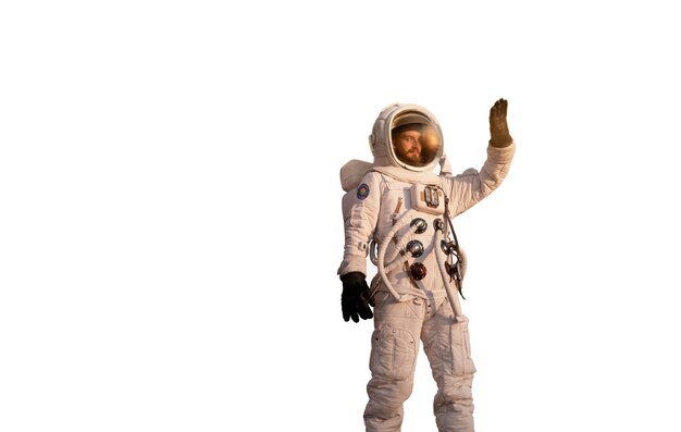 Astronauta w garniturze kosmicznym