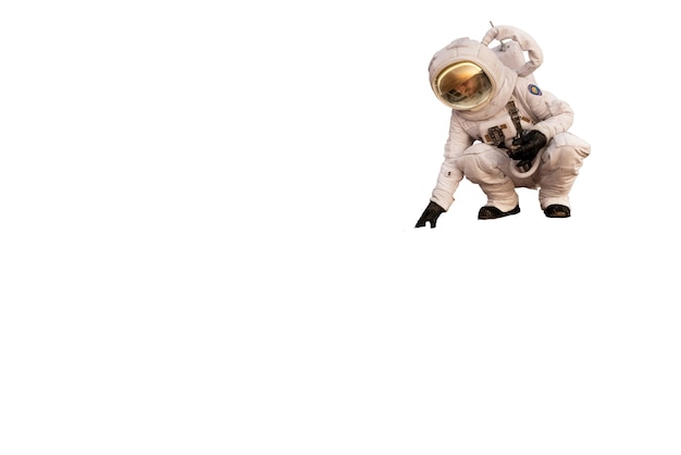 Bezpłatny plik PSD astronauta w skafandrze kosmicznym