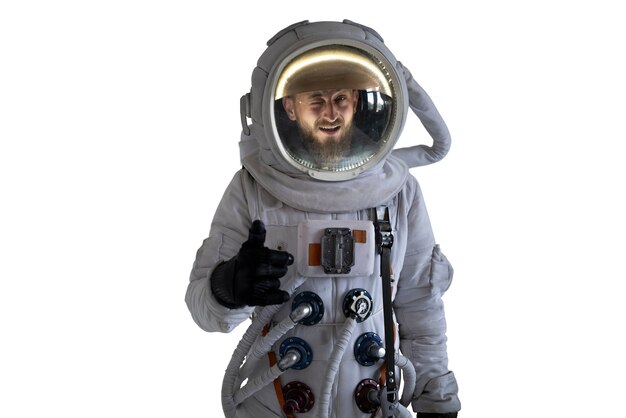 Astronauta w skafandrze kosmicznym
