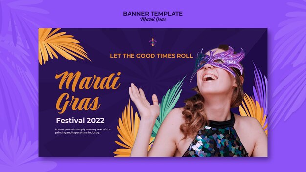 Baner festiwalu Mardi gras