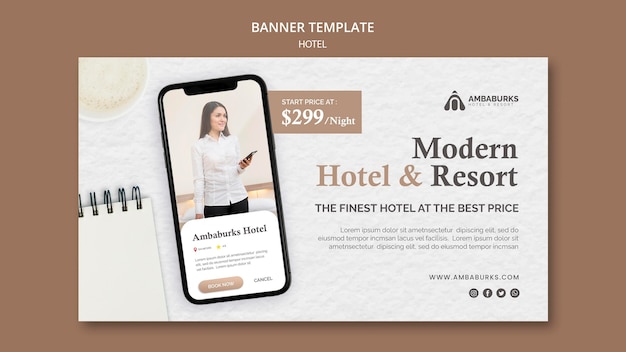 Baner Projektu Szablonu Hotelu