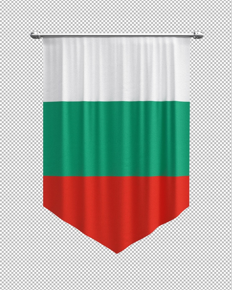 Bezpłatny plik PSD banner bułgarskiej flagi