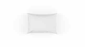 Bezpłatny plik PSD biała poduszka na białym tle
