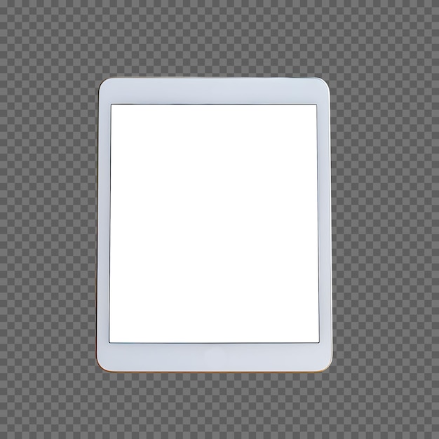 Bezpłatny plik PSD biały projekt tabletu komputerowego z makietą pustego ekranu