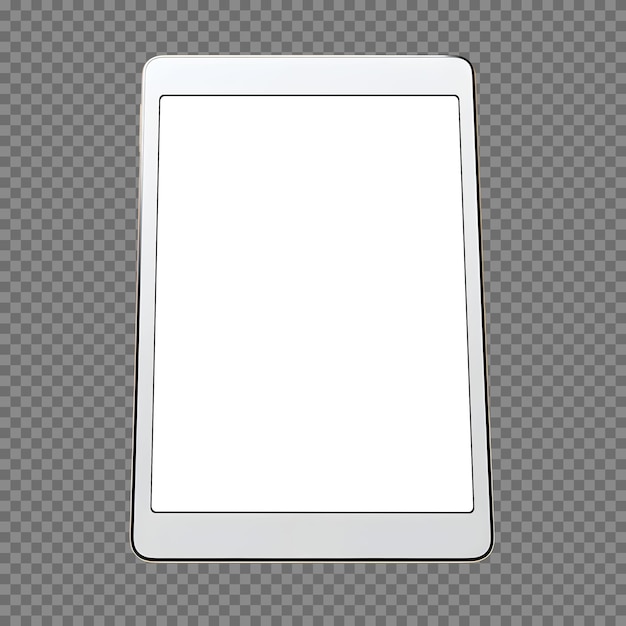 Bezpłatny plik PSD biały tablet z makietą pustego ekranu