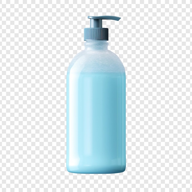 Bezpłatny plik PSD butelka do mycia ciała izolowana na przezroczystym tle