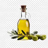 Bezpłatny plik PSD butelka oliwy z oliwek izolowana na przezroczystym tle