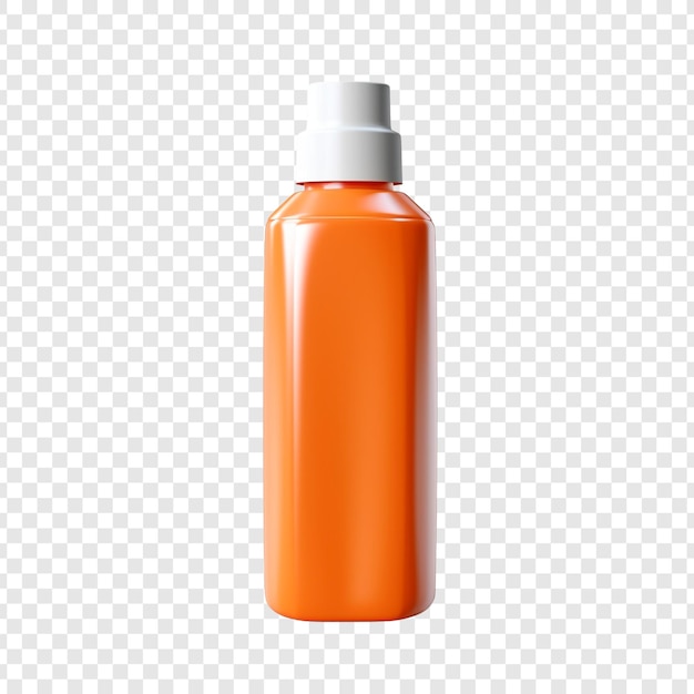 Bezpłatny plik PSD butelka z szamponem izolowana na przezroczystym tle