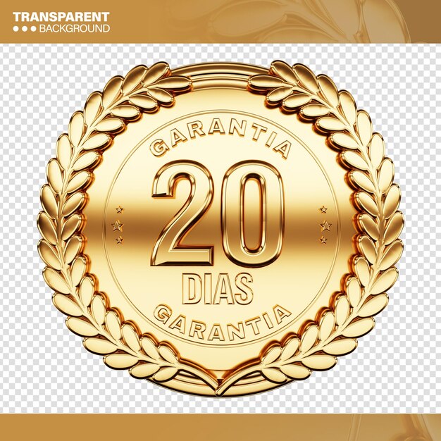 Certyfikat gwarancji na zakupy realistycznego logo 3D
