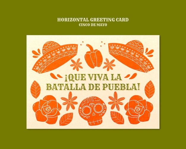 Cinco de Mayo celebracja karta z pozdrow