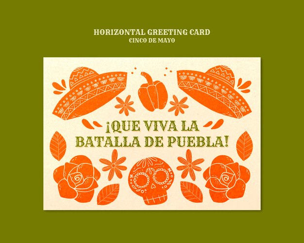 Cinco de Mayo celebracja karta z pozdrow