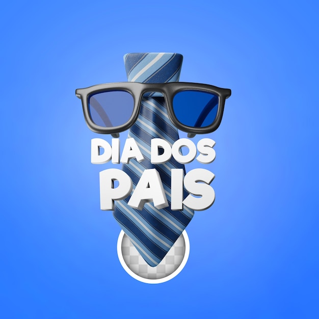 Dia Dos Pais Dzień Ojca Ilustracja 3d