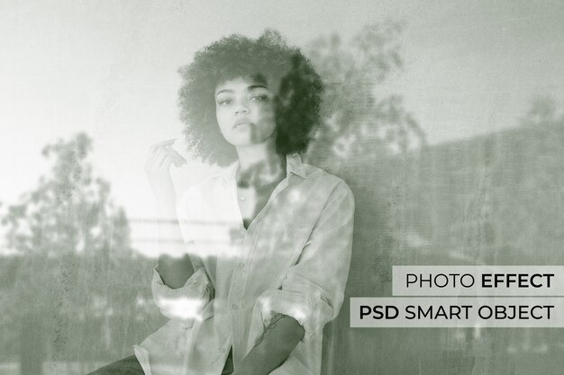 Efekt fotograficzny odbicia szkła