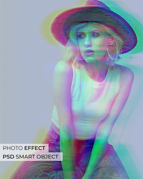 Efekt fotograficzny podzielonego kanału RGB