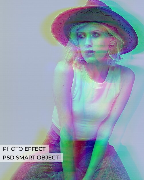 Efekt fotograficzny podzielonego kanału RGB