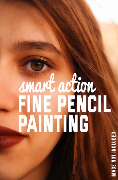 Efekt Malowania Ołówkiem Do Zdjęć