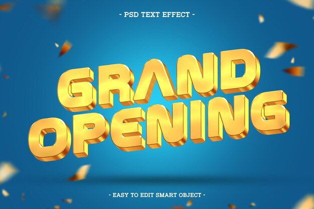 Efekt tekstu do edycji Grand Opening